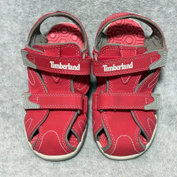 Timberland Sandals Little Kid 13 Pink Adventure Seeker Closed Toe - Picture 6 of 11